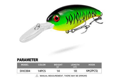 Acensfeic Fishing Lures Crank Bait 14g 10cm Crankbait Fishing Lure