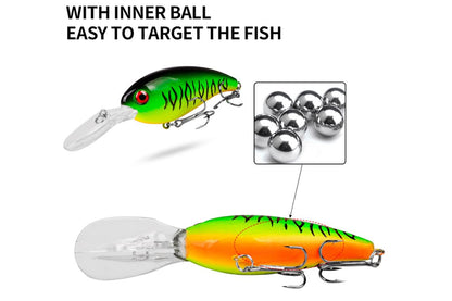 Acensfeic Fishing Lures Crank Bait 14g 10cm Crankbait Fishing Lure