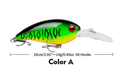 Acensfeic Fishing Lures Crank Bait 14g 10cm Crankbait Fishing Lure