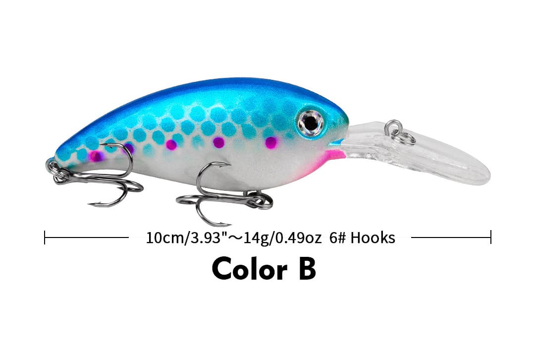 Acensfeic Fishing Lures Crank Bait 14g 10cm Crankbait Fishing Lure