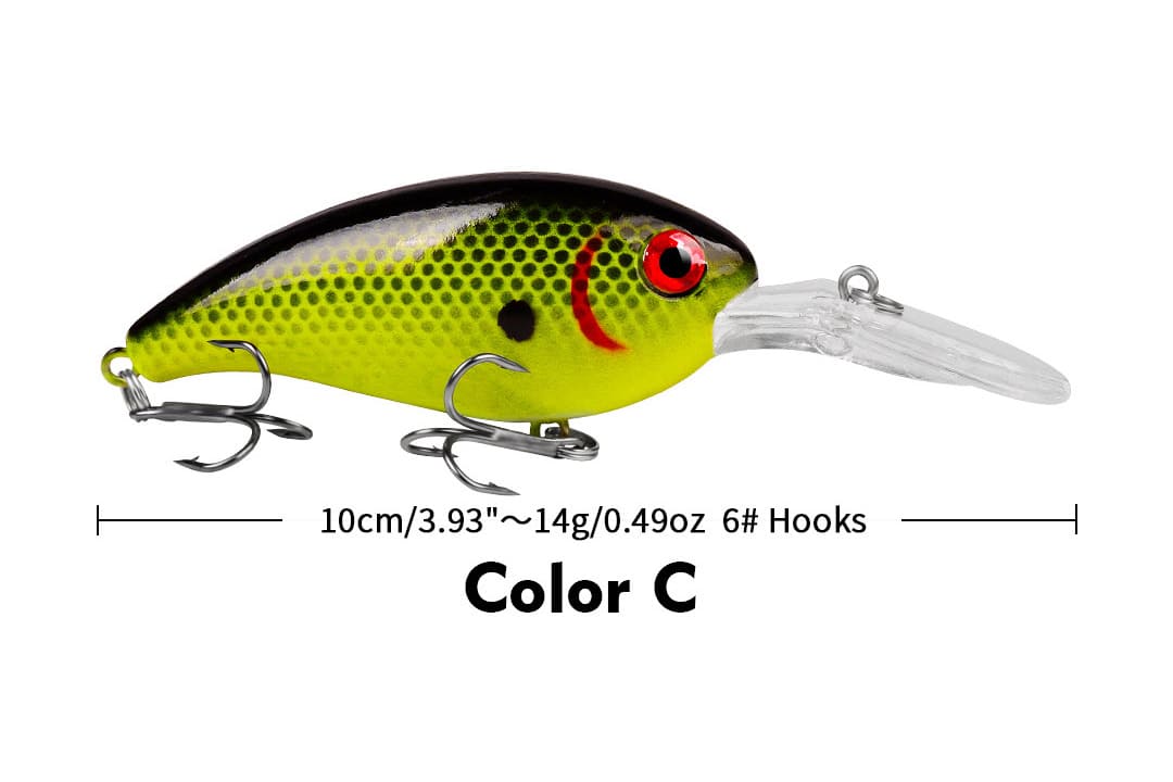 Acensfeic Fishing Lures Crank Bait 14g 10cm Crankbait Fishing Lure