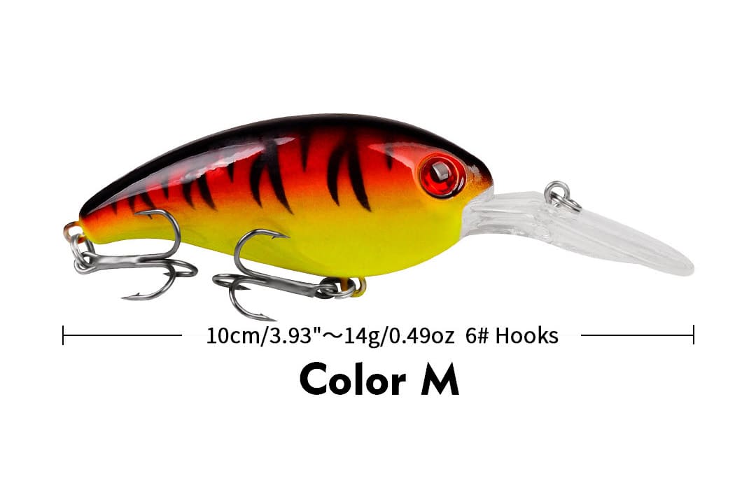 Acensfeic Fishing Lures Crank Bait 14g 10cm Crankbait Fishing Lure