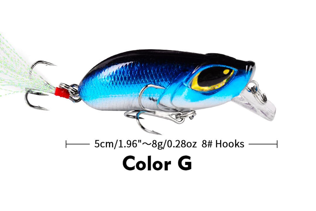 Acensfeic Jerkbait Fishing Minnow 7 Color 8g Jerkbait