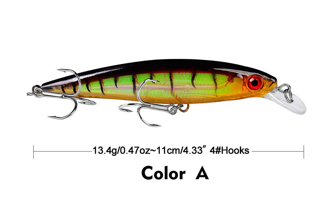 Acensfeic Minnow Minnow 10 Color 13.4g Jerkbait