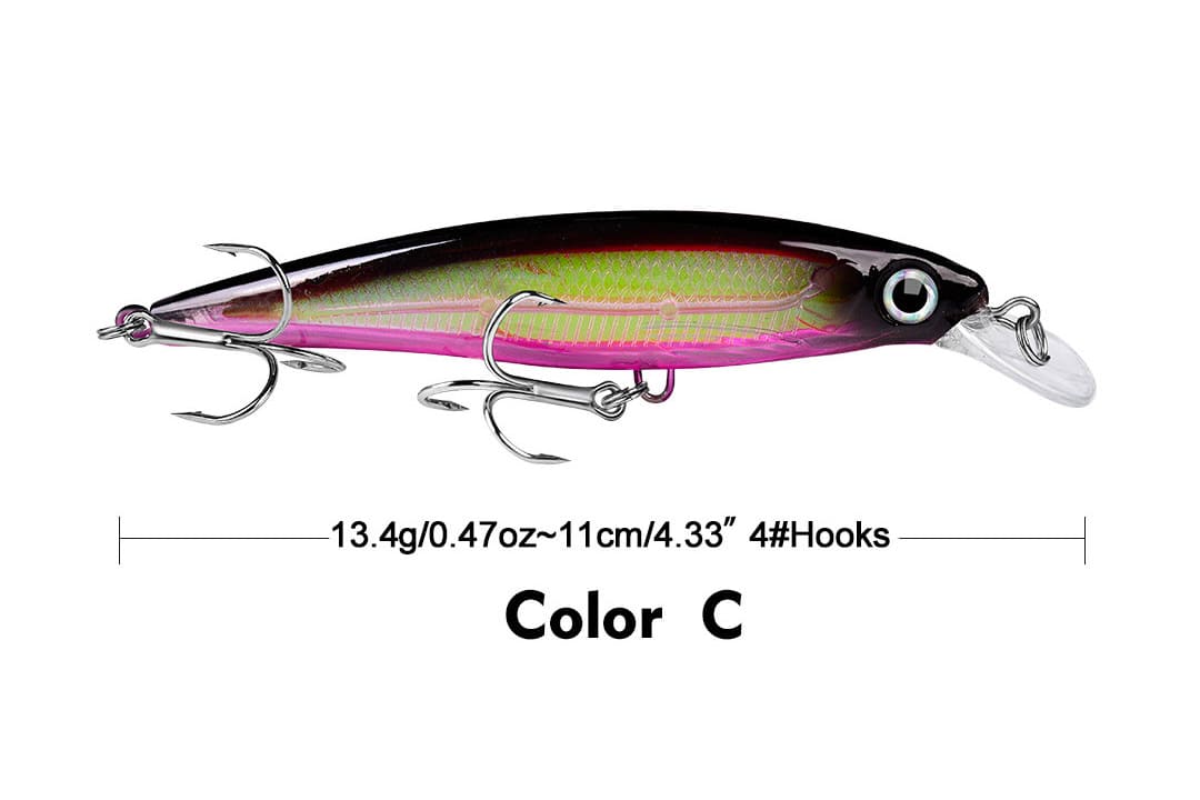 Acensfeic Minnow Minnow 10 Color 13.4g Jerkbait