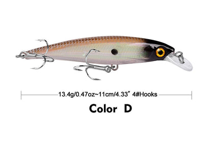 Acensfeic Minnow Minnow 10 Color 13.4g Jerkbait