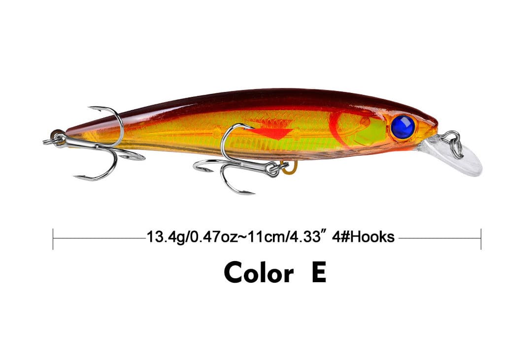 Acensfeic Minnow Minnow 10 Color 13.4g Jerkbait