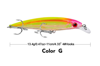 Acensfeic Minnow Minnow 10 Color 13.4g Jerkbait