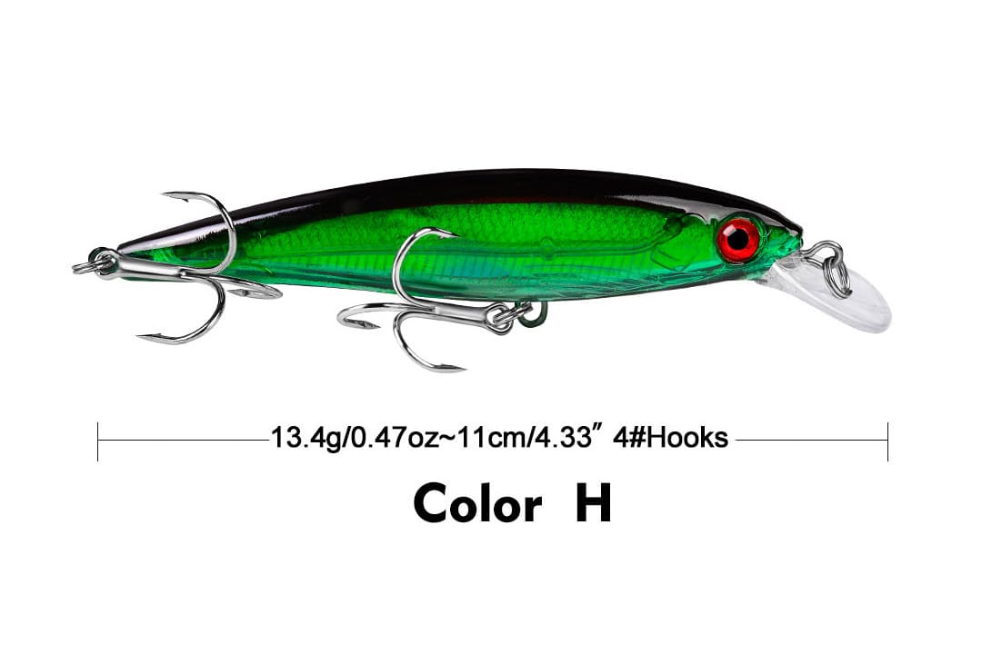 Acensfeic Minnow Minnow 10 Color 13.4g Jerkbait