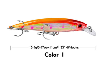 Acensfeic Minnow Minnow 10 Color 13.4g Jerkbait